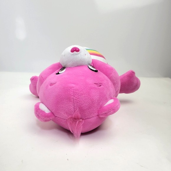 Care Bears Pink Cheer Bear Hug and Giggle Rainbow Plush Giggles Sound 13" 2018 - Picture 12 of 15